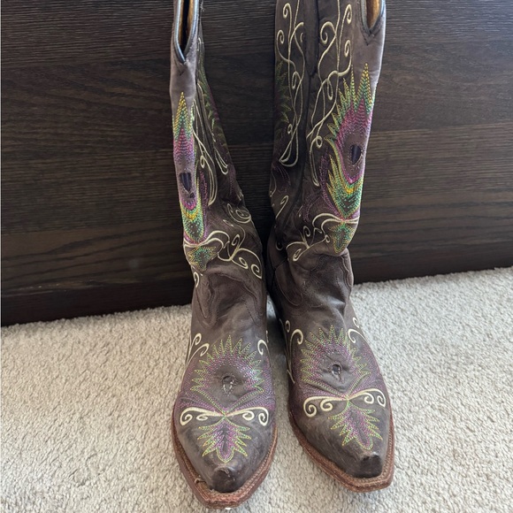 Tony Lama Tan Leather Boots - Picture 3 of 9